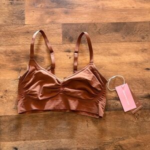 Seamless Brown Bralette by she’s waisted